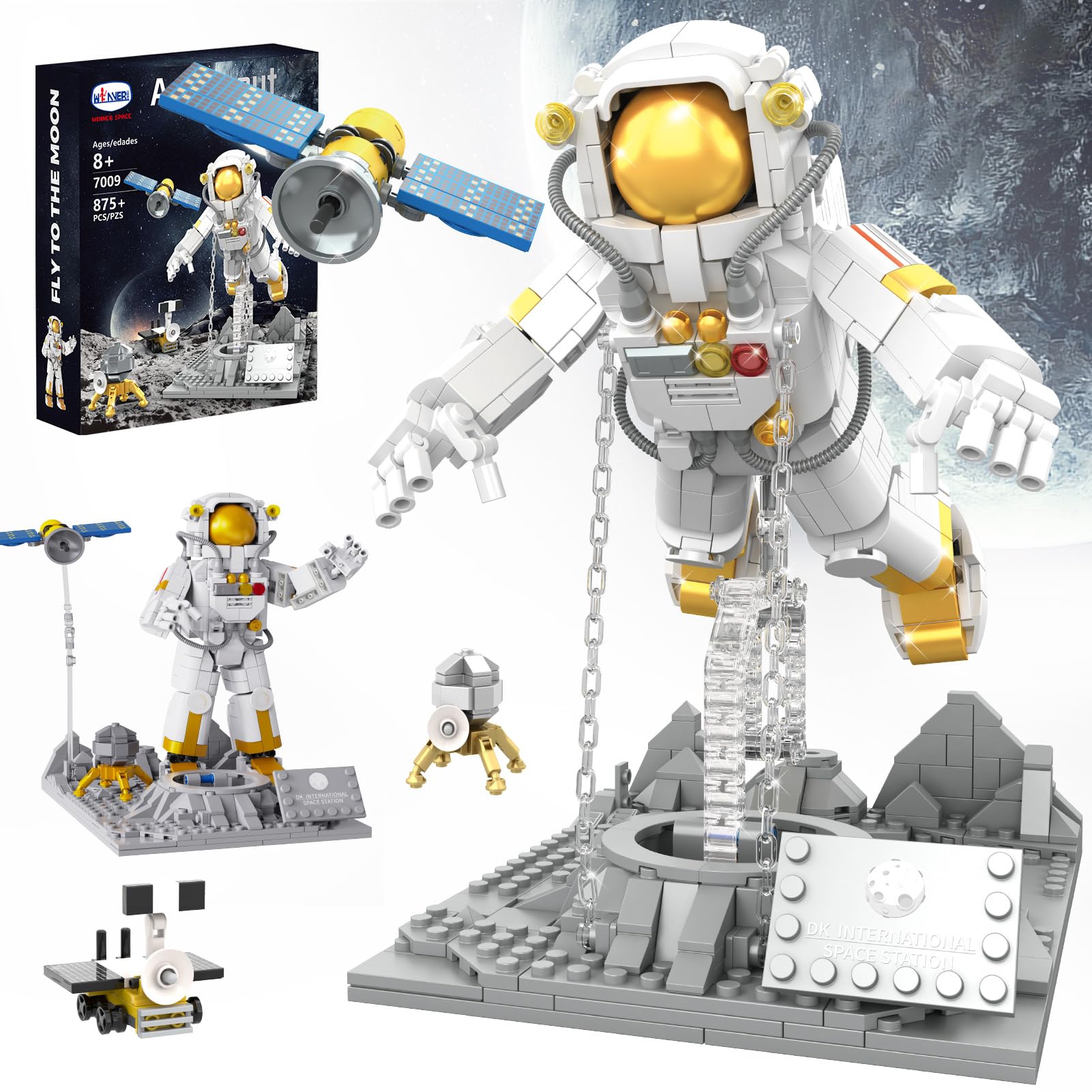Space Astronaut Building Block Sets, Compatible with Lego Space
